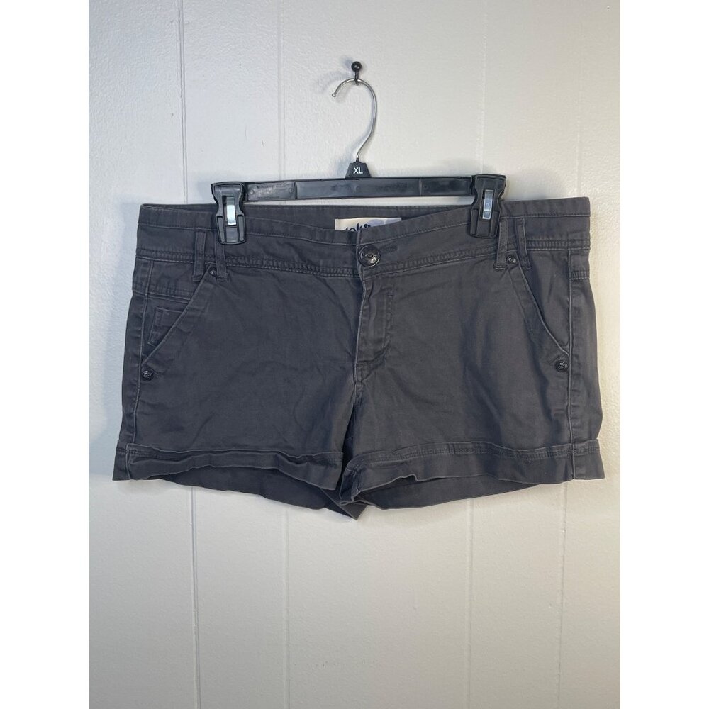 Jolt Womens XL Gray Cotton & Spandex Casual Shorts
